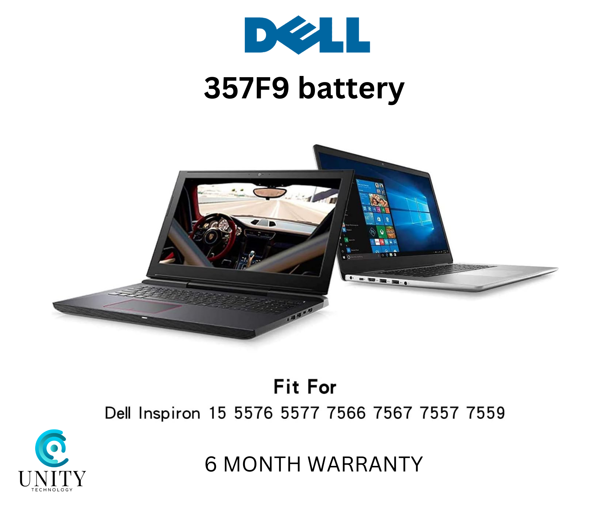 357F9 Laptop Battery for De-ll Inspiron 15 5000 7000 7566 7567 7557 7559 5576 5577 P65F P57F i7559-2512BLK i7559-763BLK i7559-7512GRY 0GFJ6 71JF4 0357F9 071JF4 Gaming Notebook Battery. 