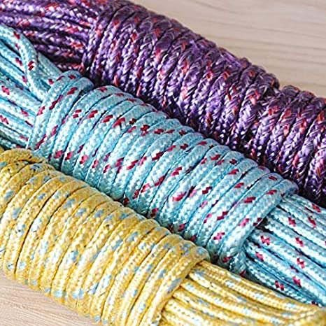 20 Meter Portable Nylon Drying Rope - Indigo. 