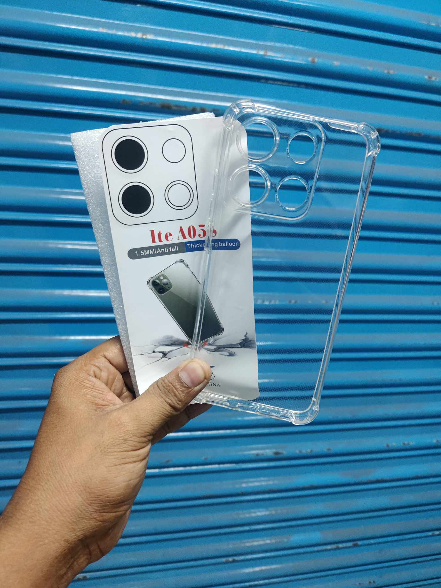 FOR ITEL A05S SOFT TRANSPARENT SHOCKPROOF BACK COVER. 