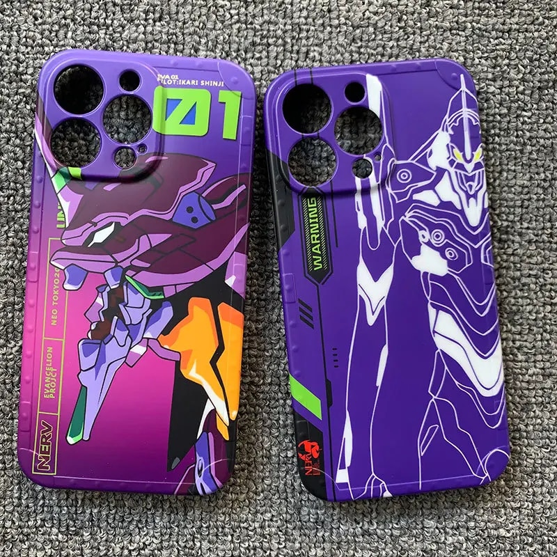 NEON GENESIS EVANGELION EVA-01 TEST TYPE phone case for iPhone 14 13 12 11 Pro Promax X Xs XR max plus All inclusive cover shell. 