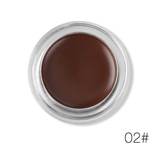 Magical Halo 2 Colors Brown Black Eyeliner Gel Waterproof Smudge-proof Eye Liner Cream with Brush Long-Lasting Brow Makeup Kits BruberryBeE. 
