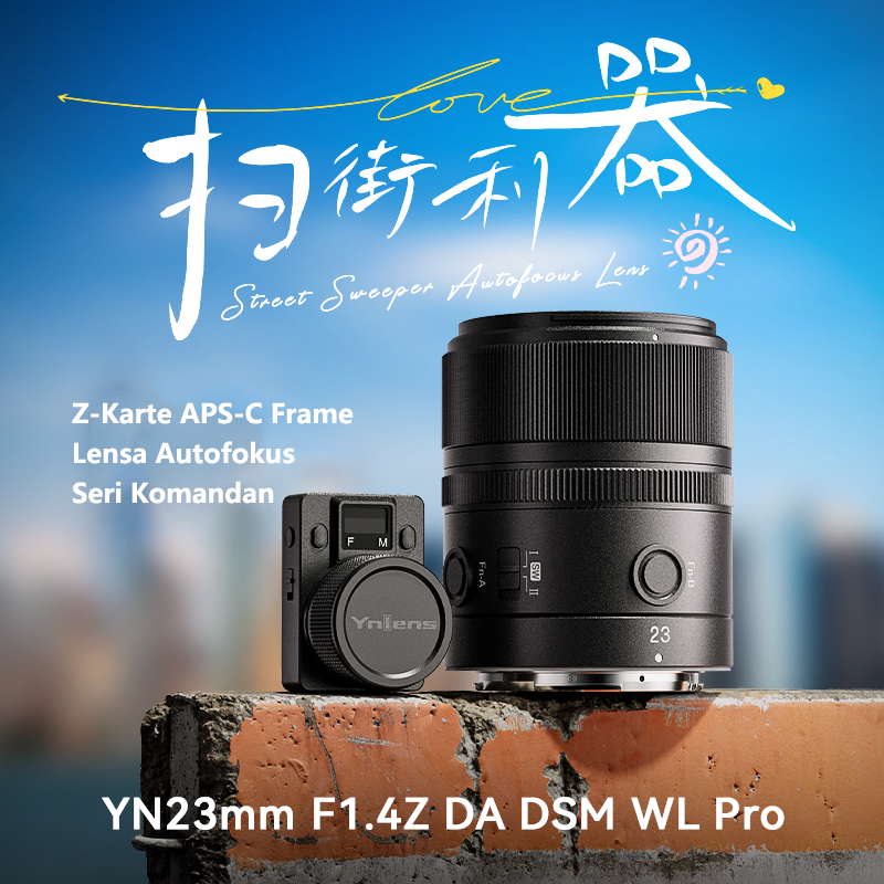YongNuo YN23mm F1.4Z DA DSM WL Pro Camera Lens APS-C Auto Focus lens For Nikon ZFC Z9 Z6II Z7II Z50 Mount Series Cameras. 