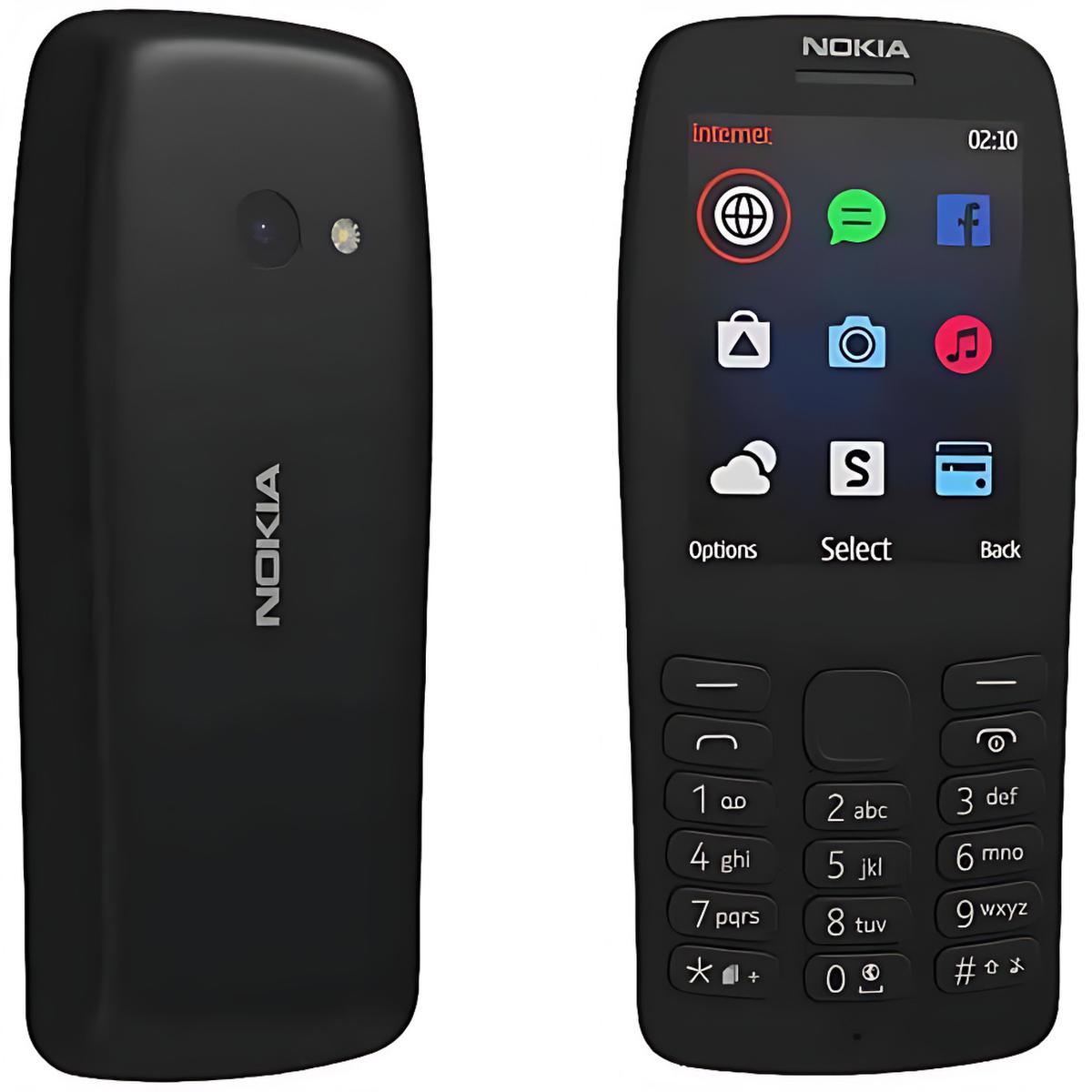 NOKiA 210 DUAL SIM MULTIMEDIA SET BLaCK COLOUR MaDE IN Vietnam
