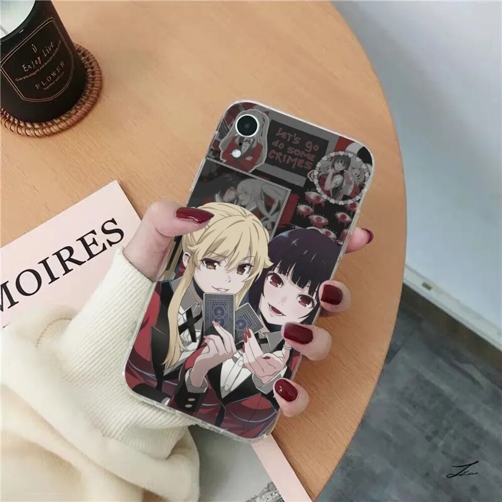Kakegurui Jabami Yumeko Phone Case for iPhone 15 8 7 6 6S Plus X SE 2020 XR XS 14 11 12 13 Mini Pro Max Mobile Case. 