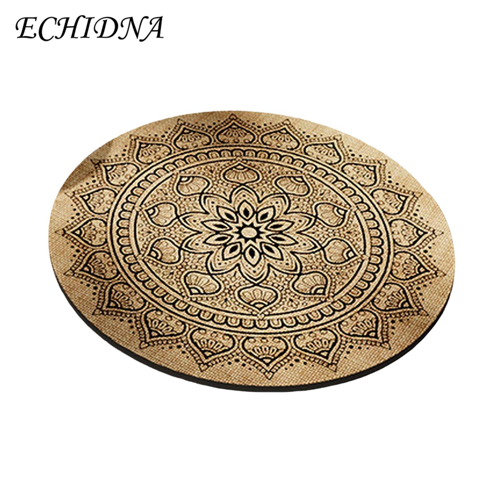 Placemat for Dining Table Boho Round Placemats Set Heat-resistant Coasters for Dining Table Decor Washable Table Mats for Kitchen Table Setting Accessories for Homes Easy to Clean Potholder