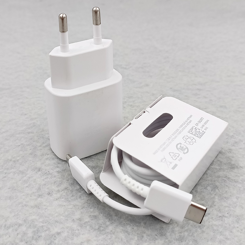 Samsung S23FE A06 Usb Type C 25W Super Fast Charge Charger PD EU Wall Power Adapter Cable For Galaxy A52 A54 A53 A34 A73 S24 A25. 