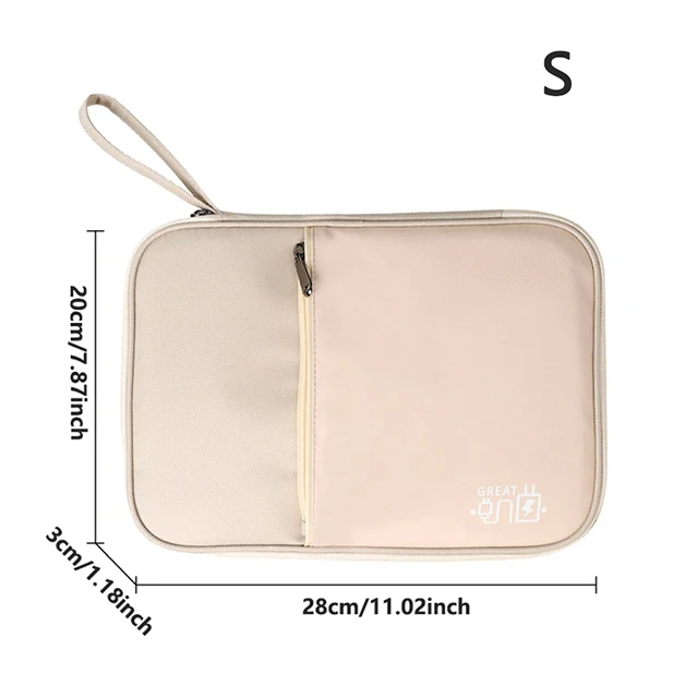 Portable Data Cable Storage Bag Digital USB Charger Earphone Wire Power Bank Organizer Box Travel Kit Storage Case Pouch