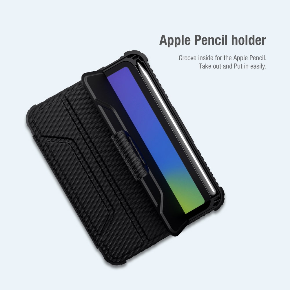 For iPad mini 6 NILLKIN Bumper Pro Horizontal Flip Case with Pen Slot & Holder & Sleep / Wake-up Function. 