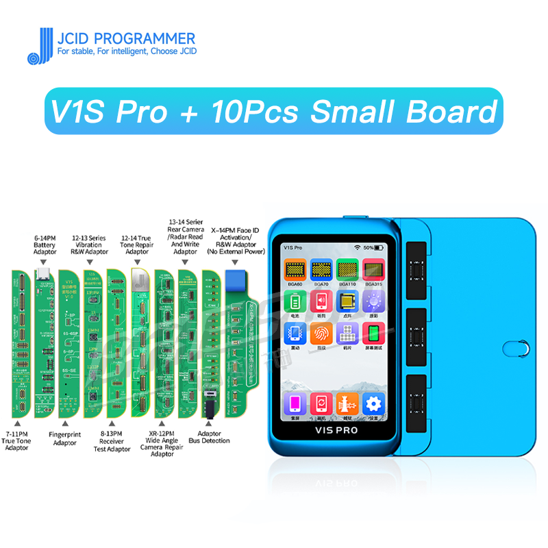 JCID JC Newest V1SE Programmer For iPhone 12 13PM Battery Flex Face ID LCD TrueTone Fingerprint SN Reader Touch Shock Repair. 