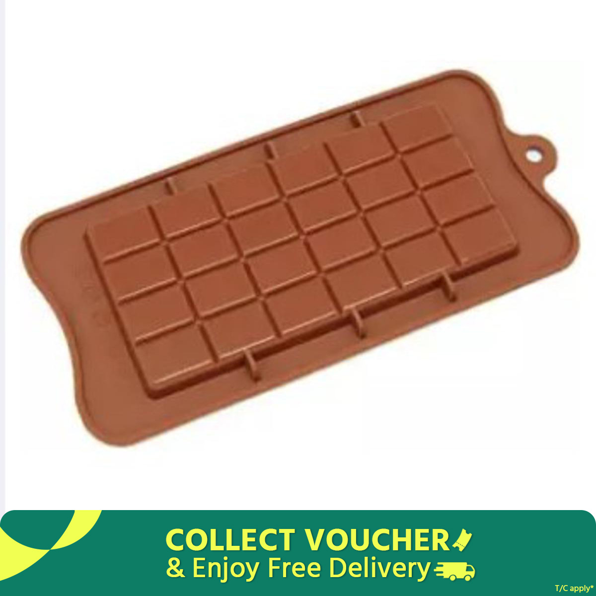 Square Box Shape Silicone Chocolate Bar Mould: Create Delicious Homemade Chocolate Bars With Ease Using This Silicone Mould, Featuring 15 Holes For Perfect Shaping.