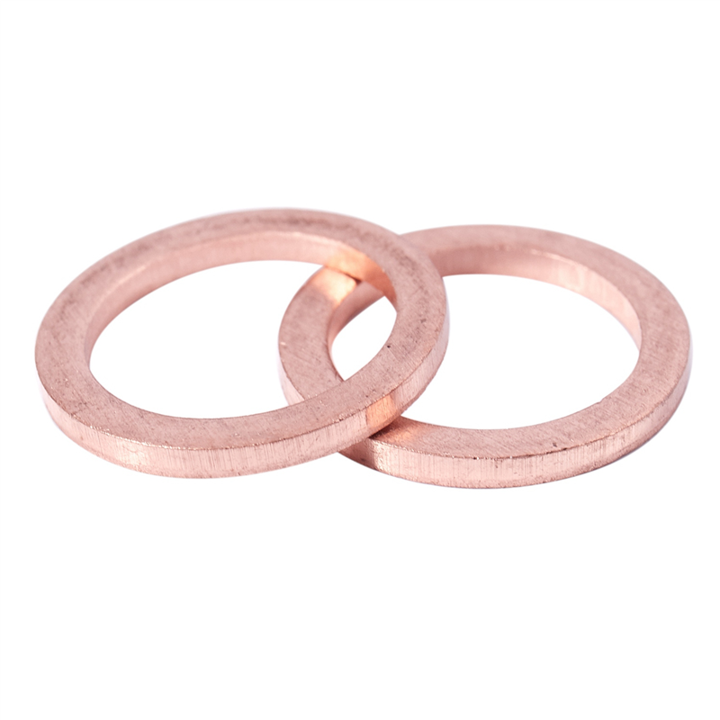 20Pcs 12mm x 17mm x 1.5mm Copper Crush Washer Flat Ring Gasket Fitting