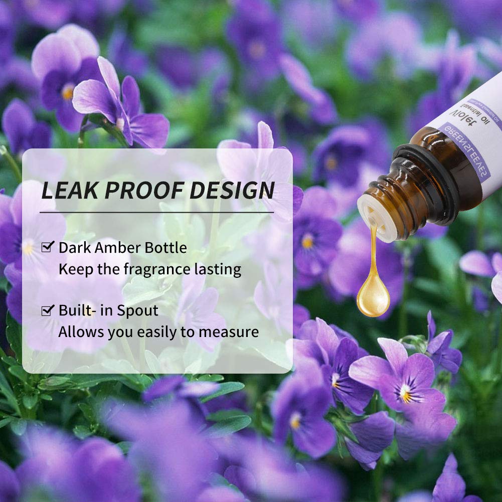 Violet Essential Oil Set, Pure Violet Aromatherapy Oils for Diffuser, Humidifier - 10ml. 
