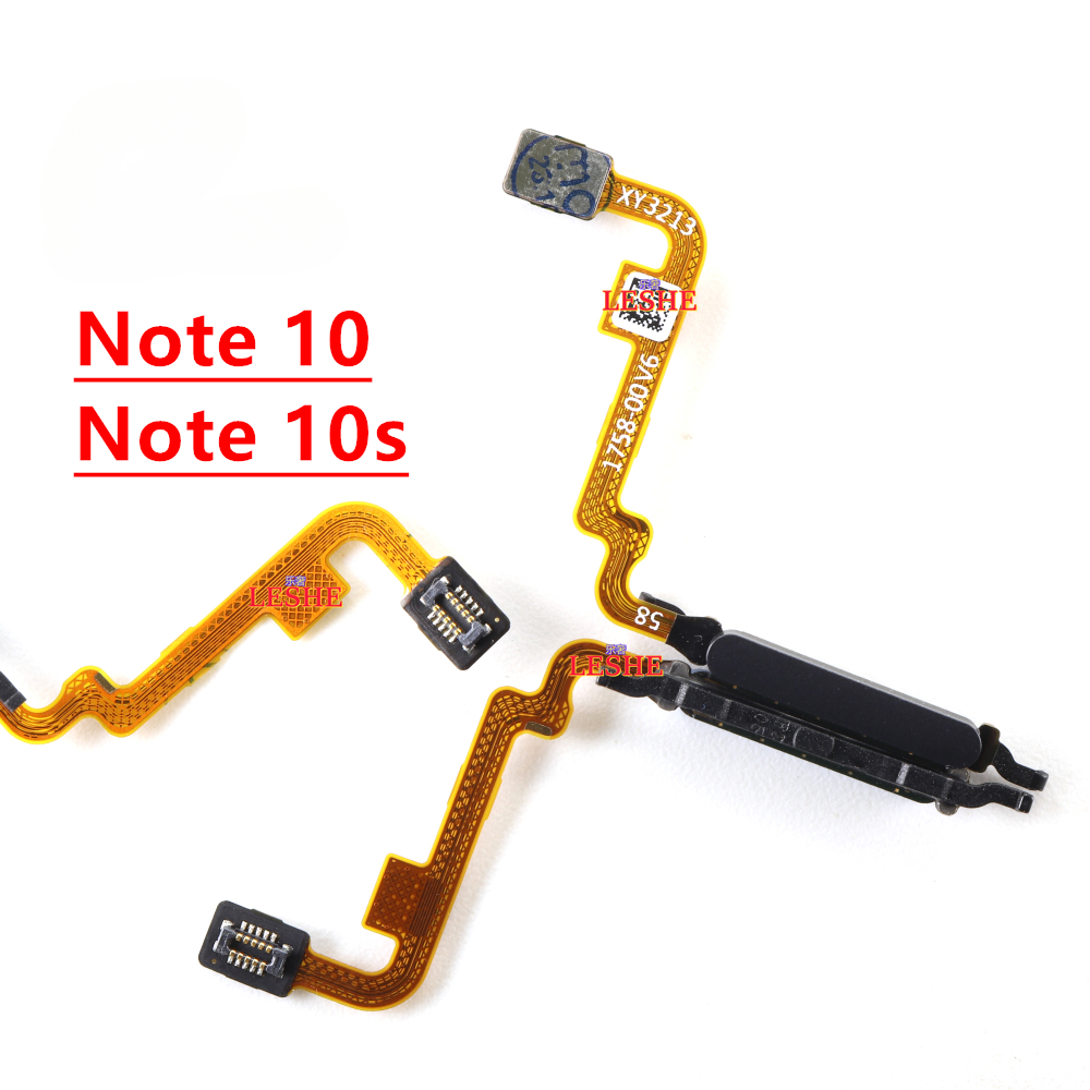 For Xiaomi Redmi Note 10 10s 4G 5G Home Button FingerPrint Touch ID Sensor Flex Cable. 