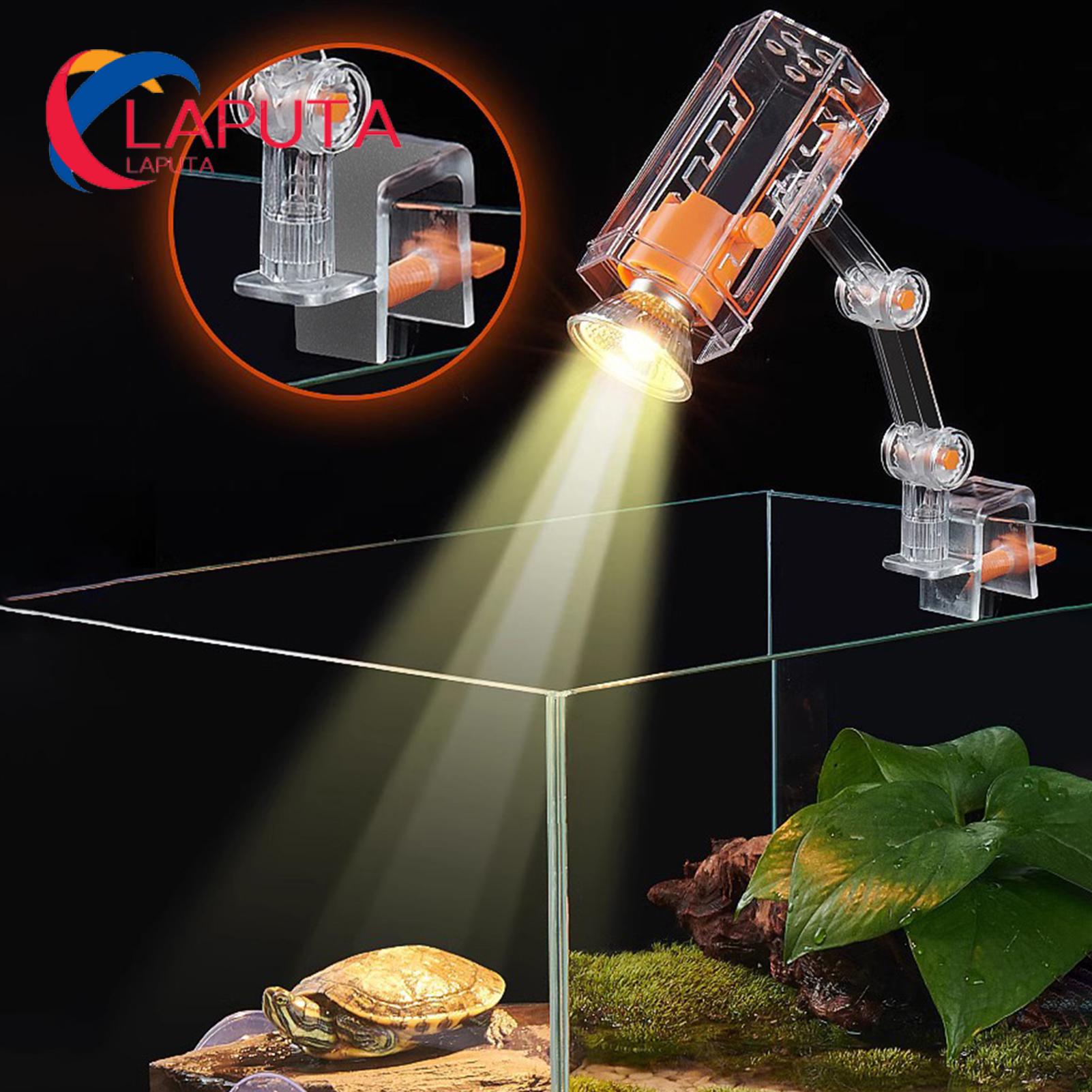 Turtle Basking Lamp Adjustable 360° Rotatable Reptile Heat Uv Lamp with Dimmable Turtle Basking Light Ideal for Southeast Asian Buyers Sunbathing Lamp for Turtles