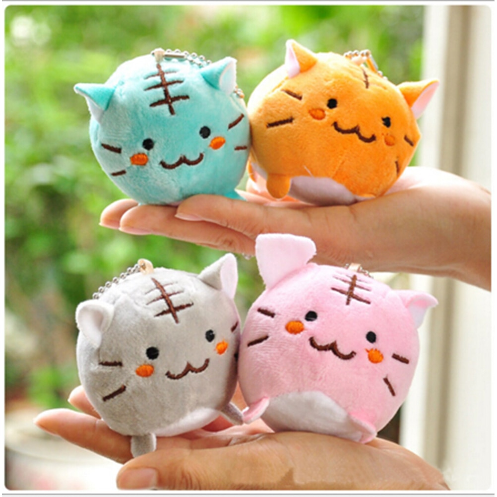 【VisioN Shop】Gift Pendant Plush Tiger Cat Squishy Kawaii Present Charms Cell Phone Straps. 