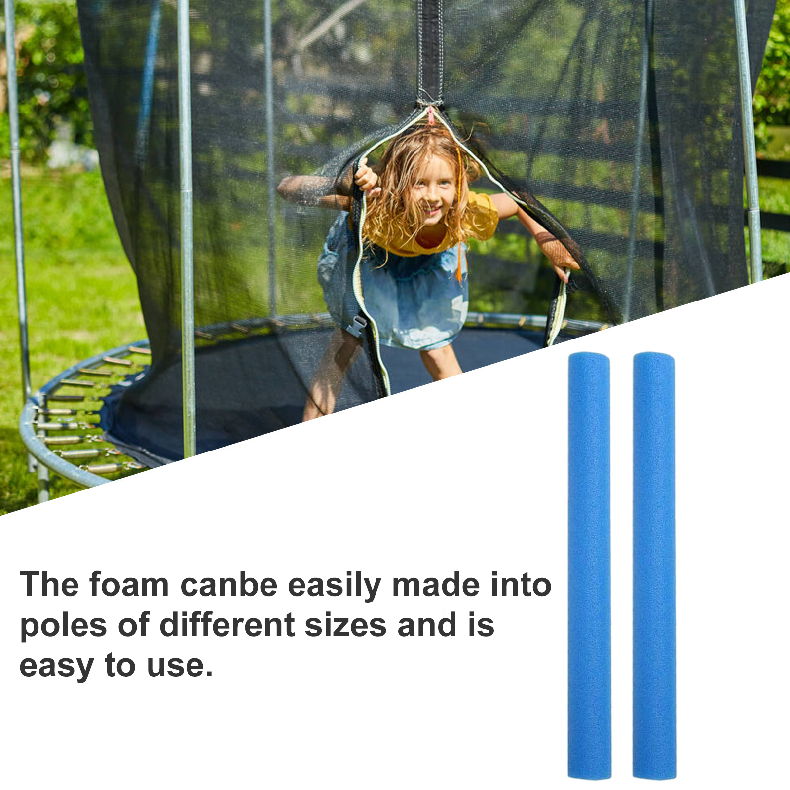 Foam Tubing Reusable Empty Round Trampoline Foam Tube. 