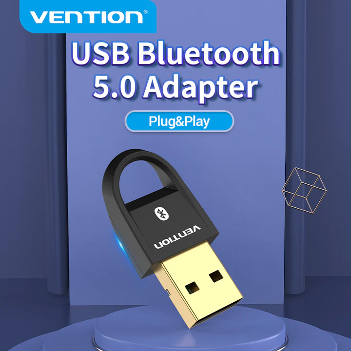 VENTION CDSB0 USB Bluetooth5.0 Adapter - 7 Devices Connection - Backward Compatible - Black. 