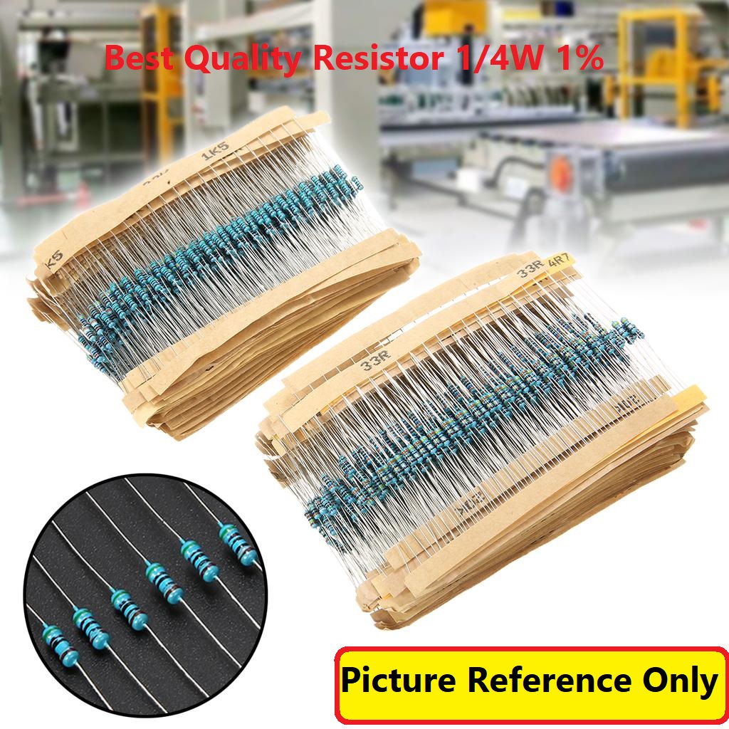 50Pcs- Tolerance 1% 330 Ohm 1/4W Resistors 330 Ohm Carbon Film Resistor 330 Ohm Resistance 0.25 Watt Fixed Resistors Passive Components Electronics Circuitry & Parts. 