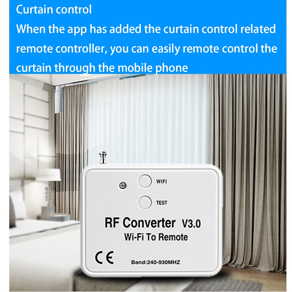 Wifi Remote Control Converter Rf Radio Frequency Wifi 240-930 Mhz. 