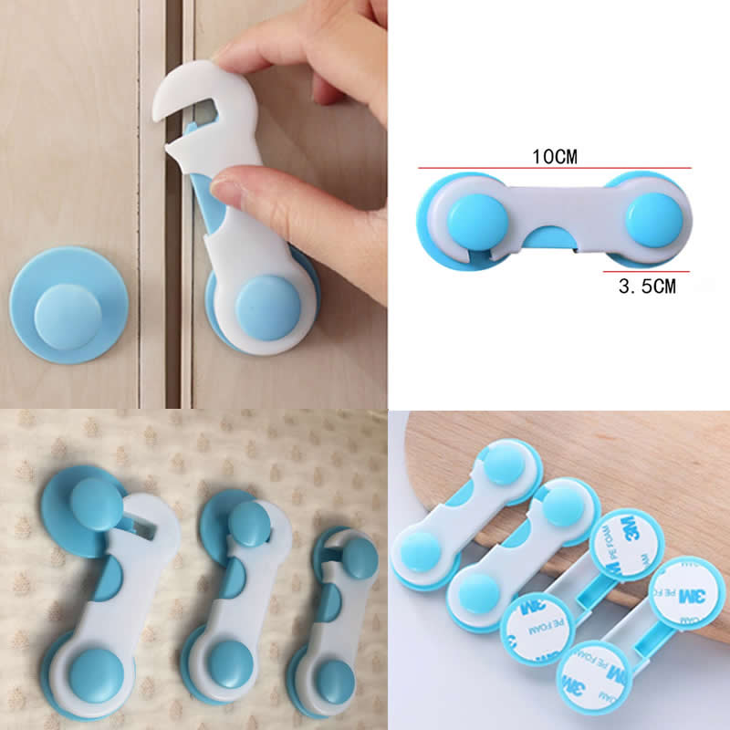 【happy one】4 PCS Baby Care Box Drawer Wardrobe Door Fridge ty Lock Multifunction Locks Straps For Infantil. 