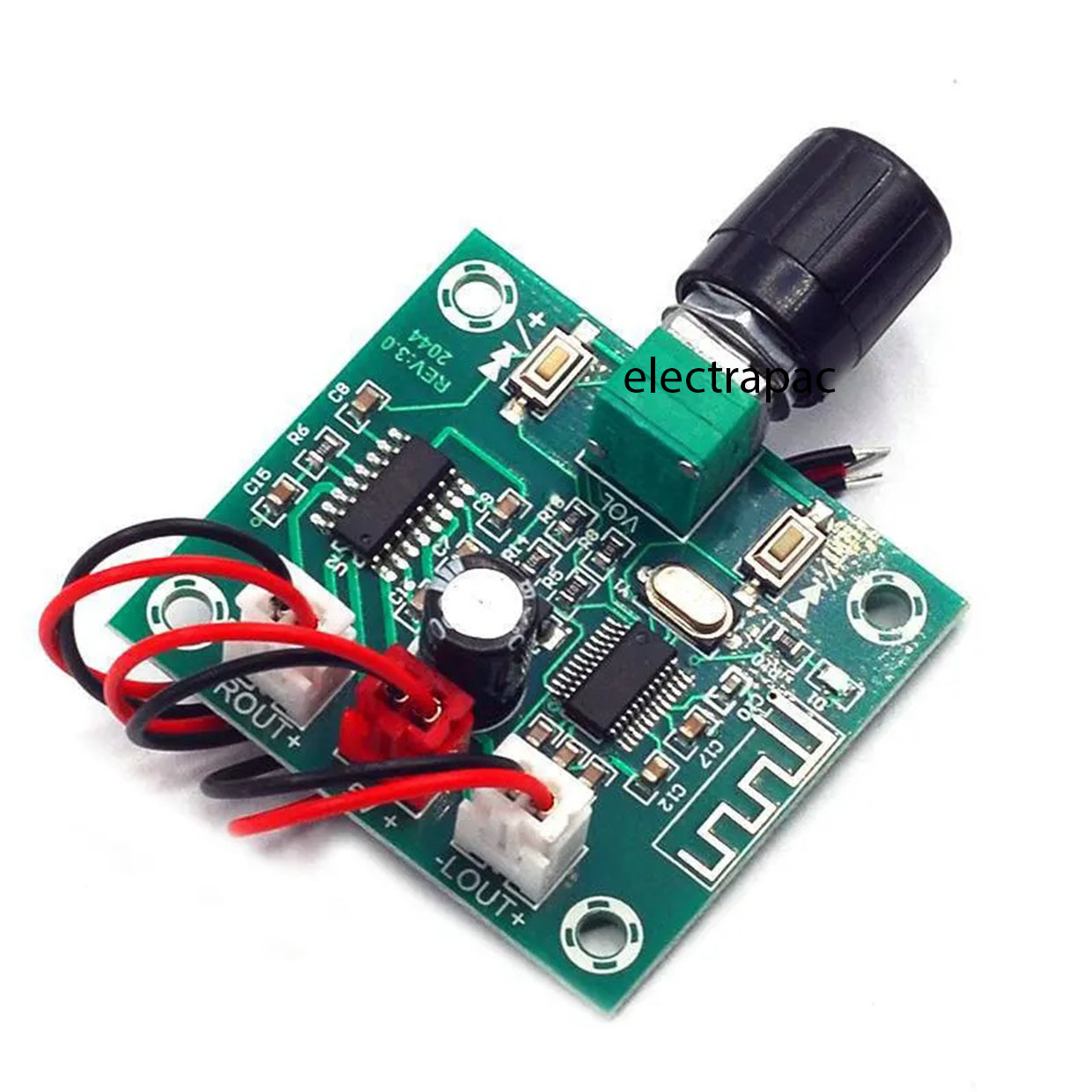 Bluetooth 5.0 Amplifier Board Mini Module - 2 Channel 5W+5W for Speakers. 