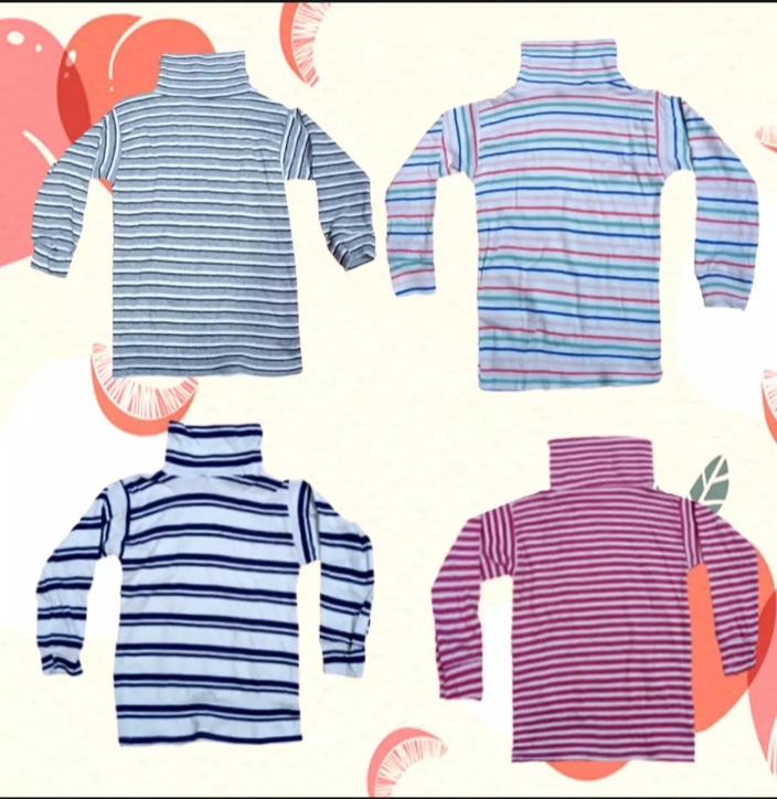 multicolour export quality baby full hata ganji baby t-shart 04 pich full hata.boy & girl use 03-5 yr baby use this t-shart.. cotton  fabric.. 