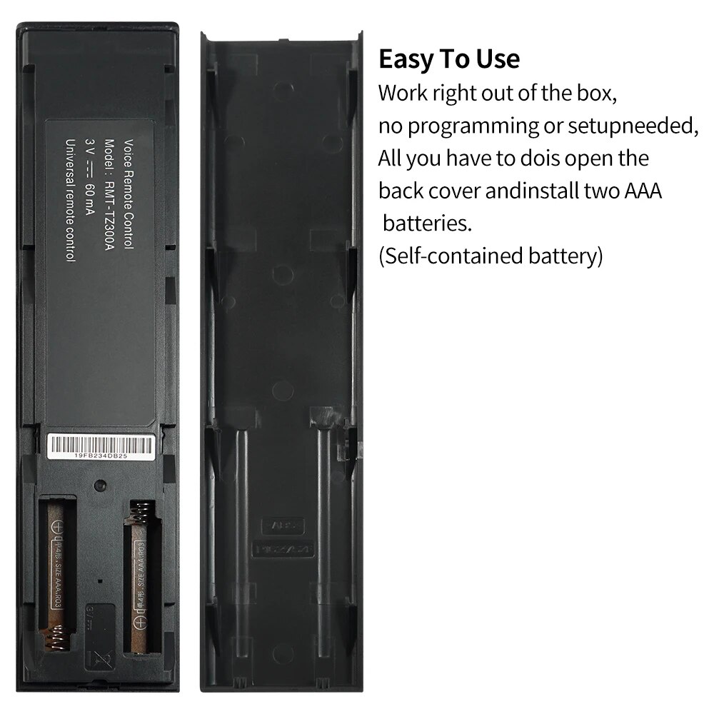 New RMT-TZ300A Replacement Remote Control For SONY Smart Bravia TV RMF-TX200P RMF-TX200E RMF-TX200U RMF-TX200B RMF-TX201U. 