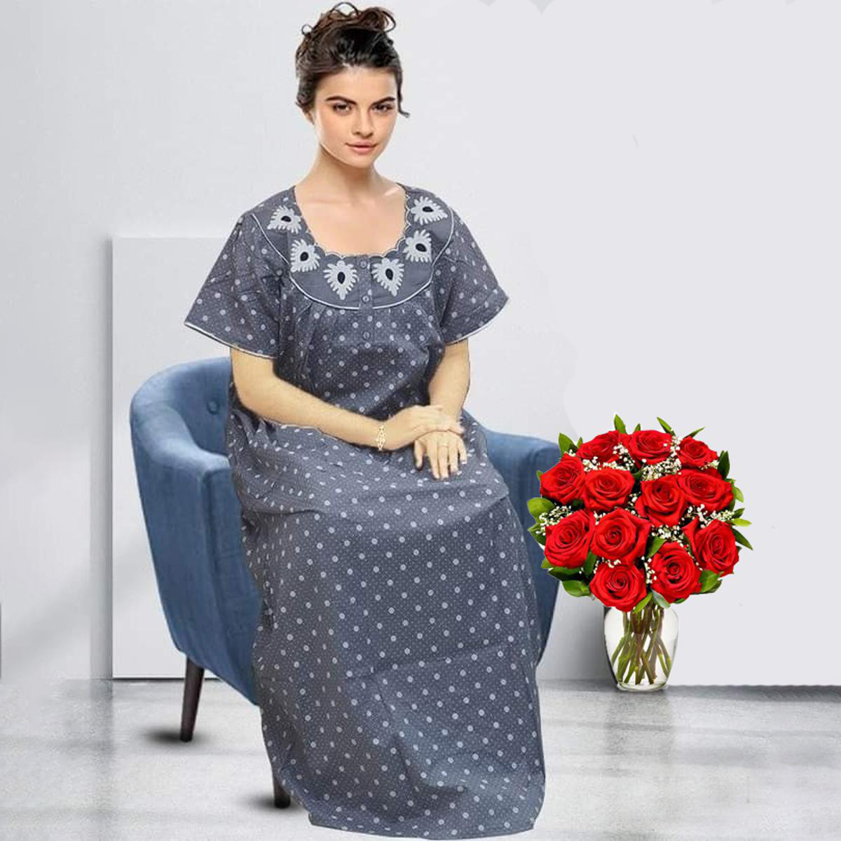 Women's Elegant Maxi Dress for Formal Occasions and Summer Wear , Comfortable Maxi Sleep Dress for Summer Nights
