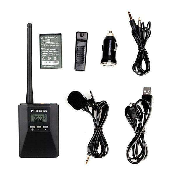 Retekess TR506 Portable FM Transmitter, Low Power FM Transmitter for Church Parking Lot, 400M Long Range Broadcast Stereo Radio Station for Drive-in Movie, Whole House, Tour Guide. 