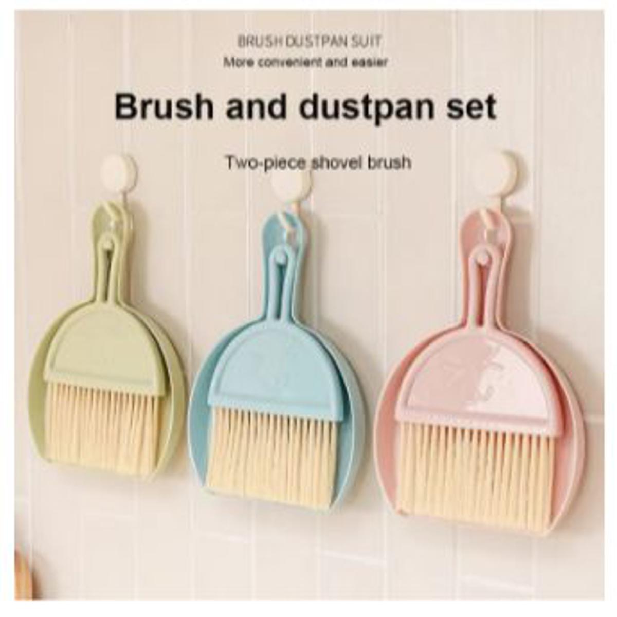 Mini Desk Broom Set Home Keyboard Cleaning Brush Small Broom With Dustpan Set For Home School Office Clean Brush