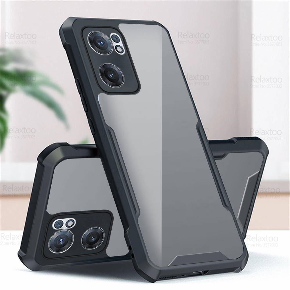 For OnePlus Nord CE 2 5G Case Transparent Acrylic Back Phone Cover One Plus NordCE 2 Nord CE2 NordCE2 6.43 Camera Protect Coque