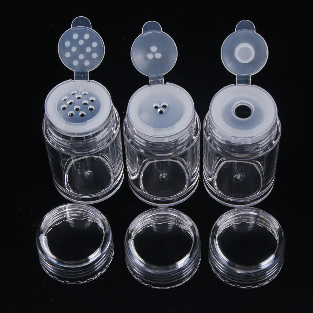 Refillable Cosmetic sifter Portable 10ml Empty Loose powder jar Makeup tools Container for Cosmetics storage Travel-friendly. 