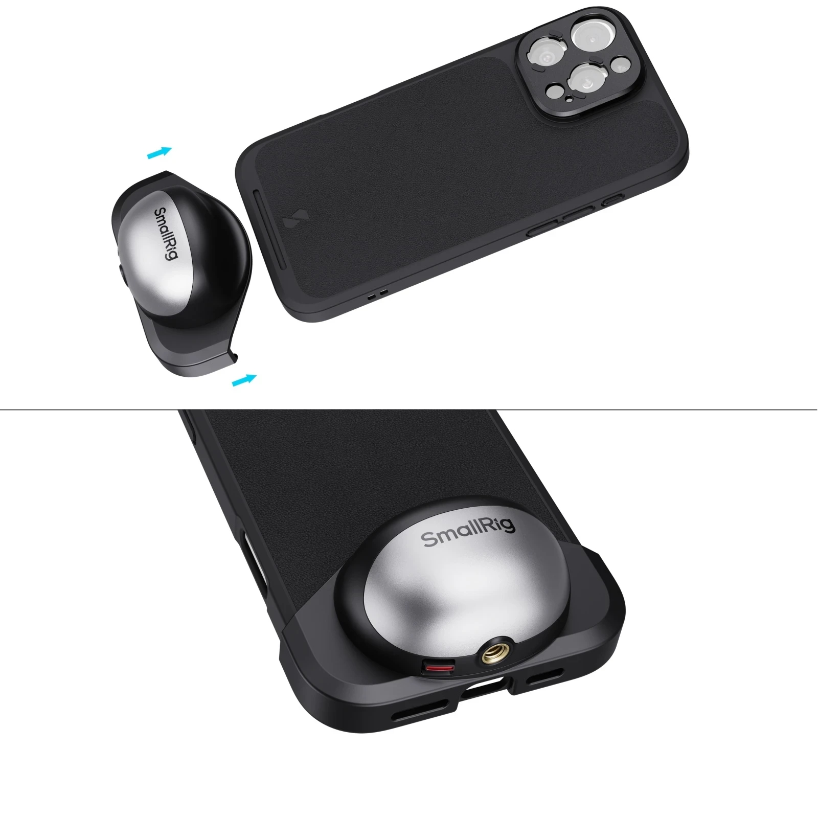 Smallrig FilMov Photography Case Kit with T-mount Lens Backplate 17mm Lens Mount 67mm Filter Adapter for iPhone 16 Pro Max﻿. 