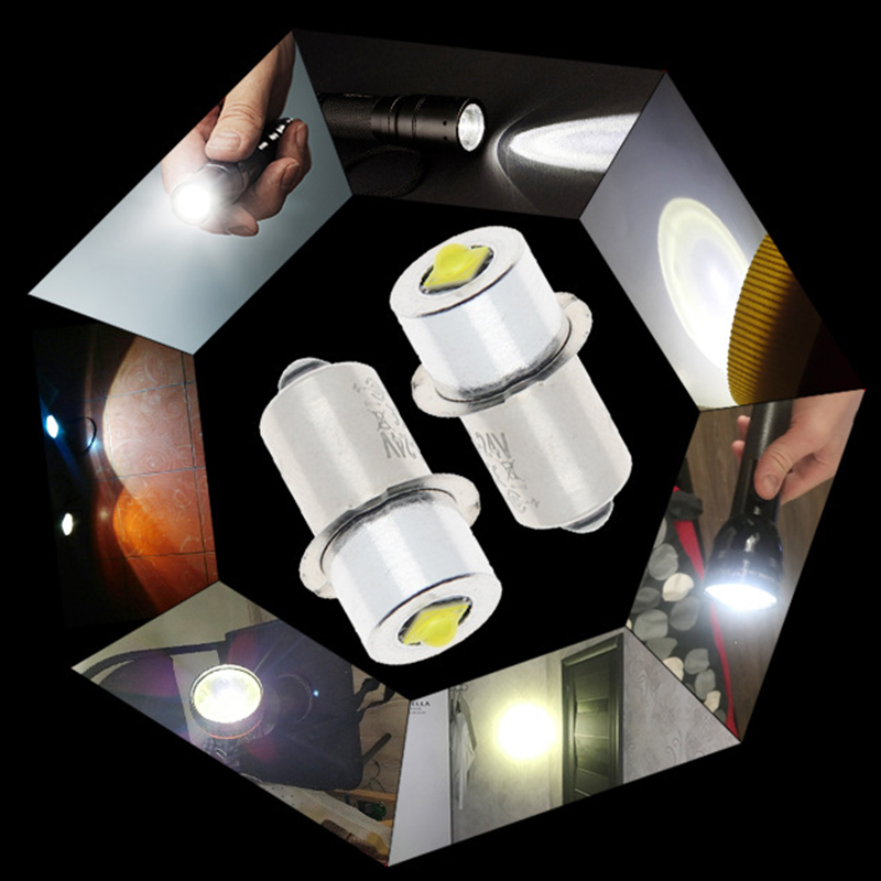P13.5S Pr2 LED Bulb 3W Upgrade LED Flashlight Bulb Maglite LED Conversion Kit Mag Light LED Bulb 2-16 C D Cells Maglite Torch. 