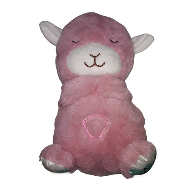 BreathingSleep and Playmate Musical Stuffed Baby Plush Toy with Light Sound Newborn Sensory Comfortable Easy Install -A. 