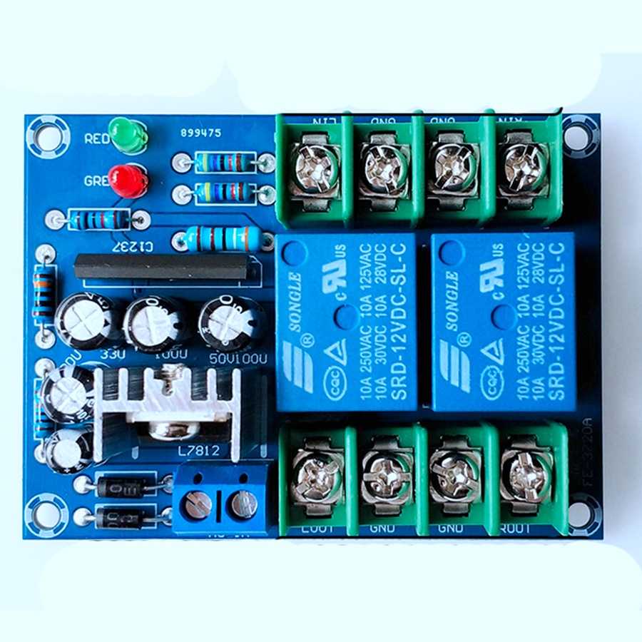Dual Channel Speaker Protection Circuit Board High-Power Audio Amplifier Speaker Protector. 