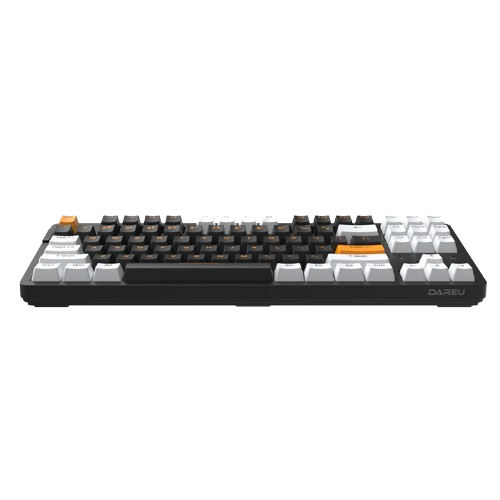 DAREU A87x PRO GASKET TRI-MODE HOT-SWAP 87-KEY RGB BACKLIT MECHANICAL GAMING KEYBOARD WITH VIOLET GOLD PRO / SKY V3 SWITCH. 