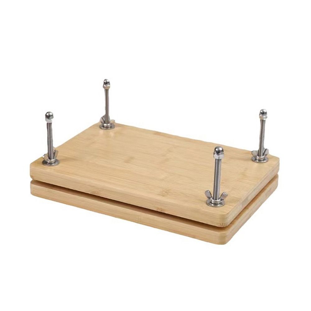 Durable Wooden Bamboo Book Press 2/3 Layer Handmade Paper Book Binding Kits Portable Sturdy Book Press Binding Machine Book Binding Tool. 