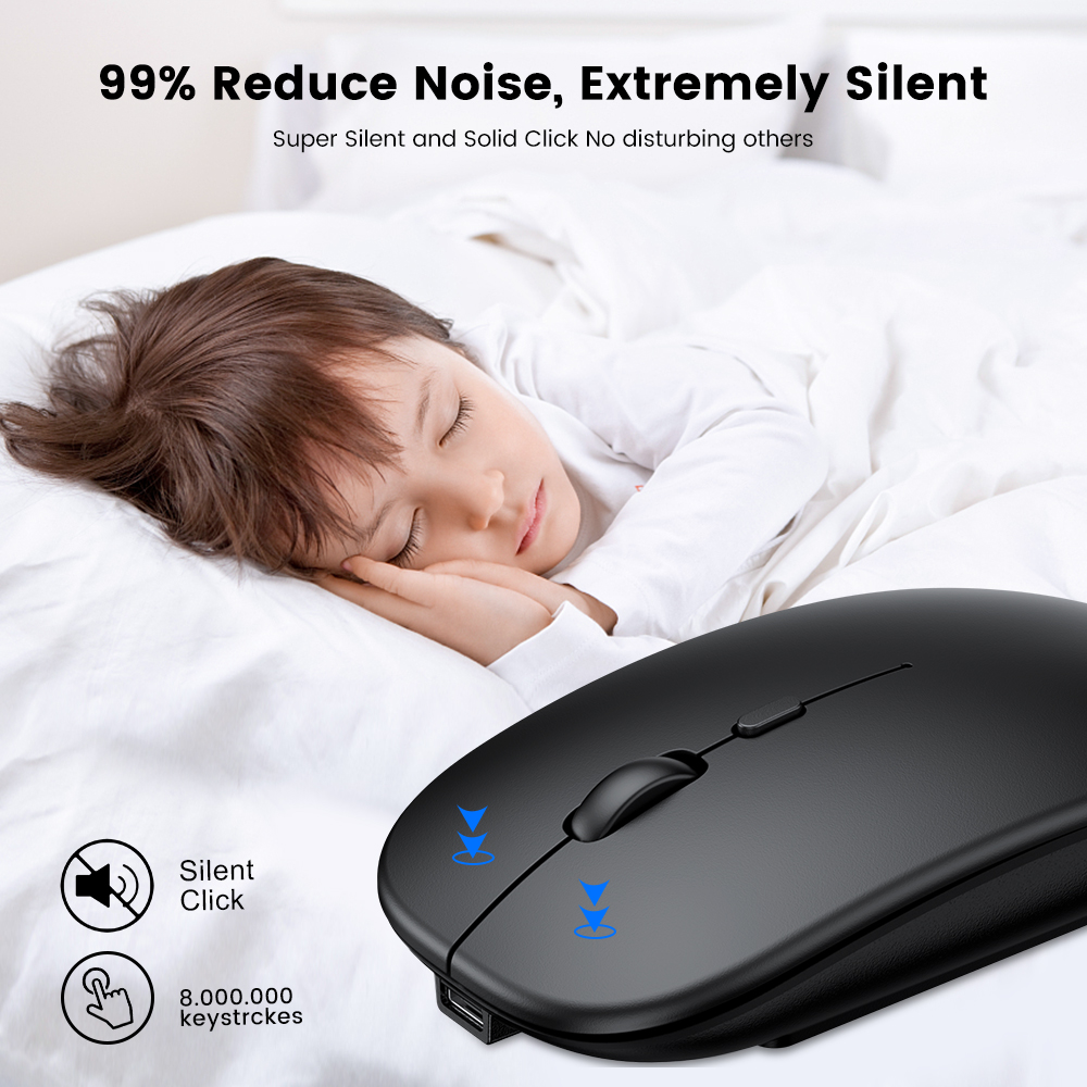 Wireless Bluetooth Mouse For Microsoft Surface GO Pro X Rechargeable Silent Mouse For Surface Pro 3 4 5 6 7 12.3 Lite 2017 12. 