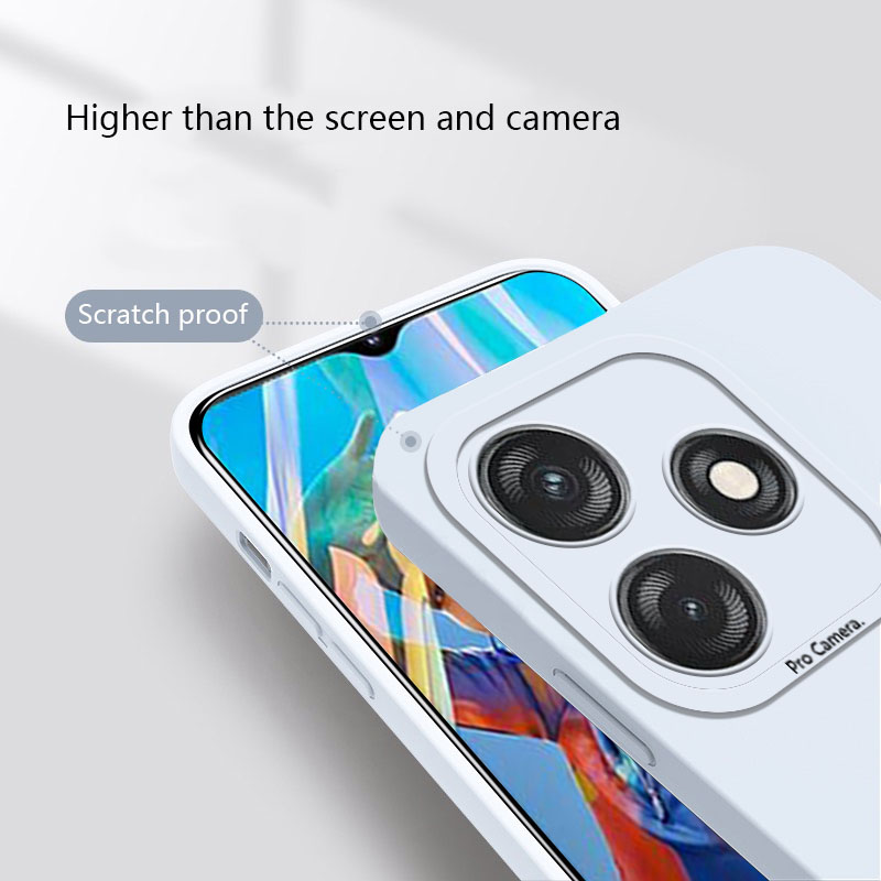 Tokifu For Tecno Spark 10C Casing The New Liquid Silicone Angel Eyes Phone Case Full Anti-fall Shockproof Back Cover. 