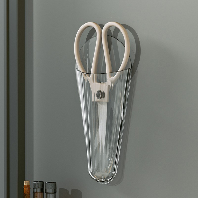 Home Scissors Wall-Mounted Organizer Storage Box Scissors Plug Wall Holder Storage Box Multifunction Holder Stand