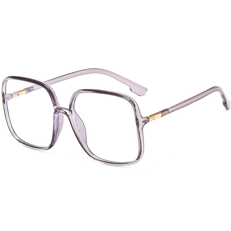 Zhou Yangqing's same Korean version of the super large frame square slimming flat mirror retro glasses frame ins Internet celebrity plain glasses