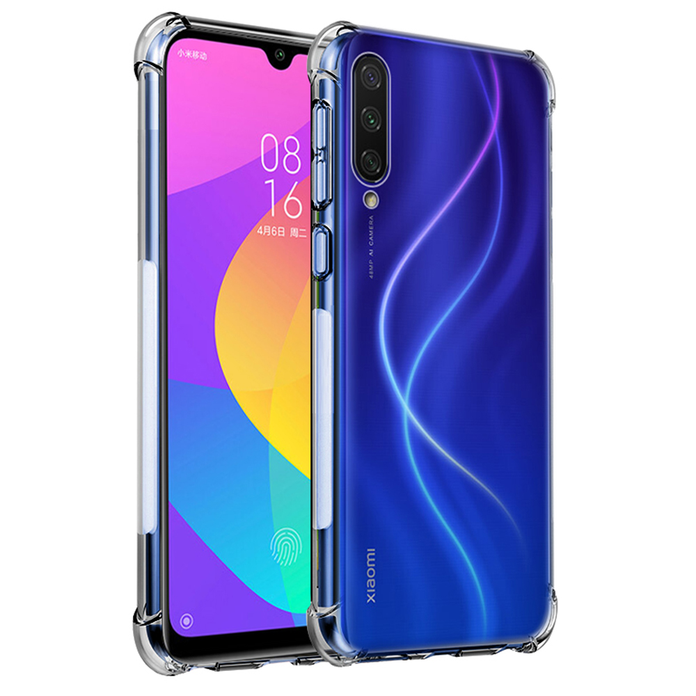 PekaTech Custodia con Collana per Xiaomi Mi 9 Lite, Cover Trasparente Morbido Silicone con Cordino Case con Laccio Tracolla [Antiurto] [ AntiGraffio] [Antiscivolo] TPU Cover con Collana, Nero