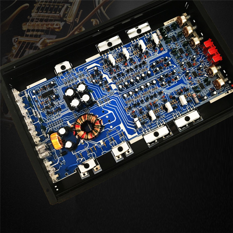 Car Power Amplifier 12V 6800W 4 Channel Stereo Digital Audio Subwoofer Power Amp. 