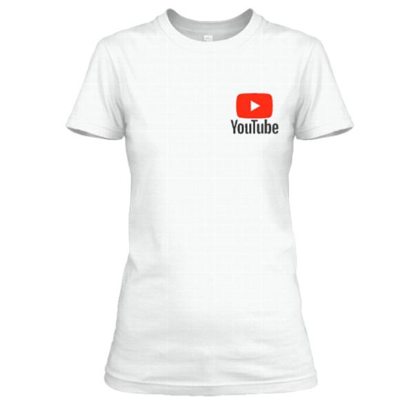 You Tube Pocket Logo design T shirt 