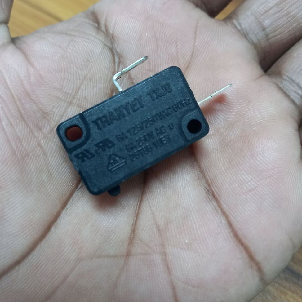 100PCS - 2 PIN LIMIT Switch 2 Pin Without Hing 6A 250VAC SPDT 2 Pin Without Lever Micro Limit Switch. 
