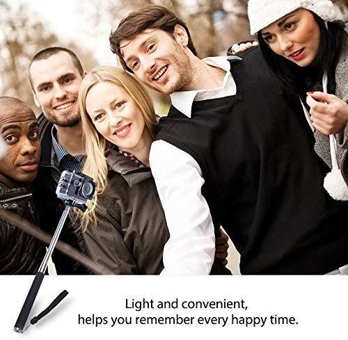 Extendable Selfie Stick Handheld Telescopic Monopod Tripod Mount Compatible with Gopro Hero 7 6 5 AKASO EK7000 Brave 4 V50 APEMAN Crosstour Campark 4k Waterproof Action Outdoor Camera. 