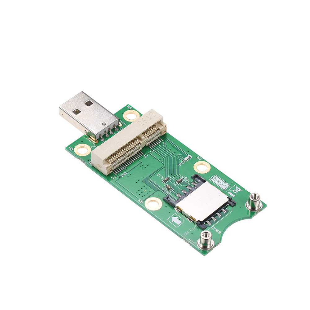 HXSJ M-ini Pci-E To Usb With Sim C-ard Wwan Adapter C-ard 3G/4G Module. 
