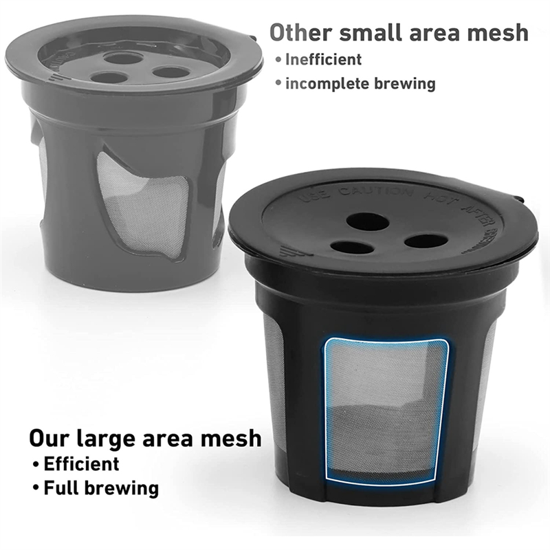 4 Pack K Cup Reusable Pods for Ninja Dual Brew Coffee Maker, Reusable K Pod Permanent K Cups Filters Coffee Accessories. 