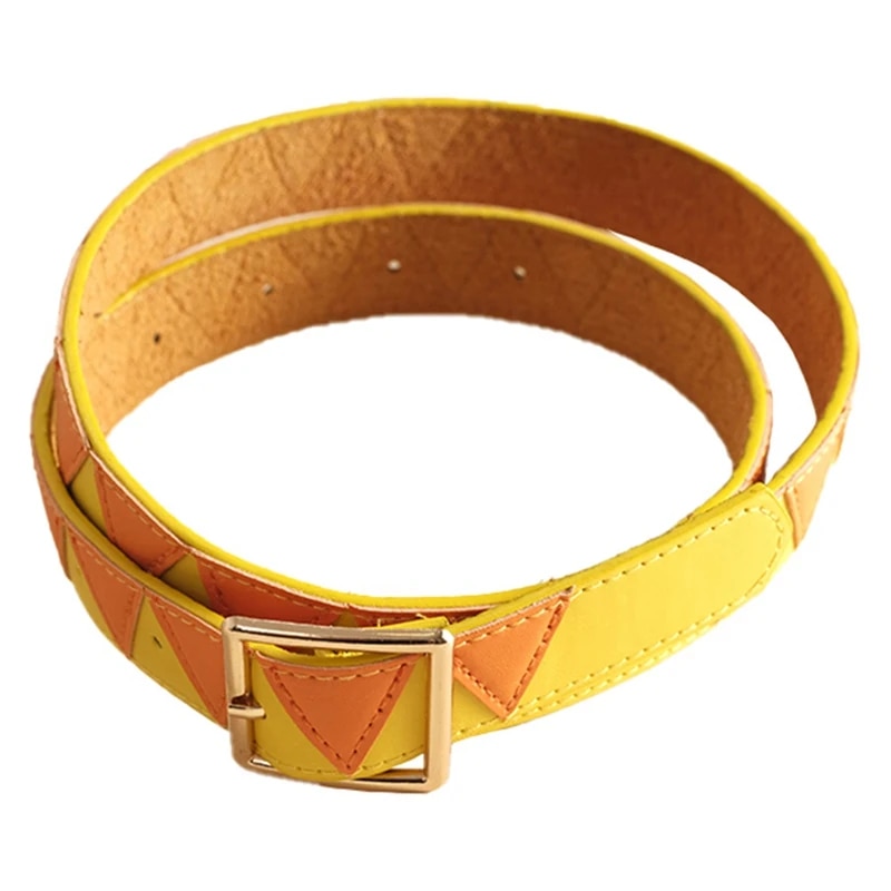 New High Quality JoJo's Bizarre Adventure Kujo Jotaro Belts For Cosplay Costume For Halloween Adjustable Single Row Hole Belt. 